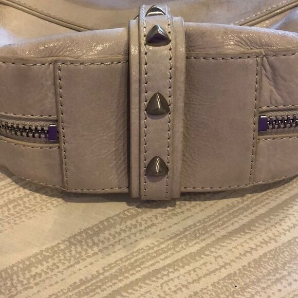 BOTKIER Bone Leather Crossbody Satchel Bag - Picture 7 of 8